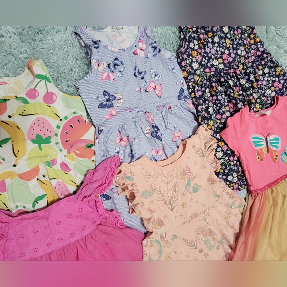 Girls Dresses 6 ct, Size 4t through 7t - Picture 2 of 3